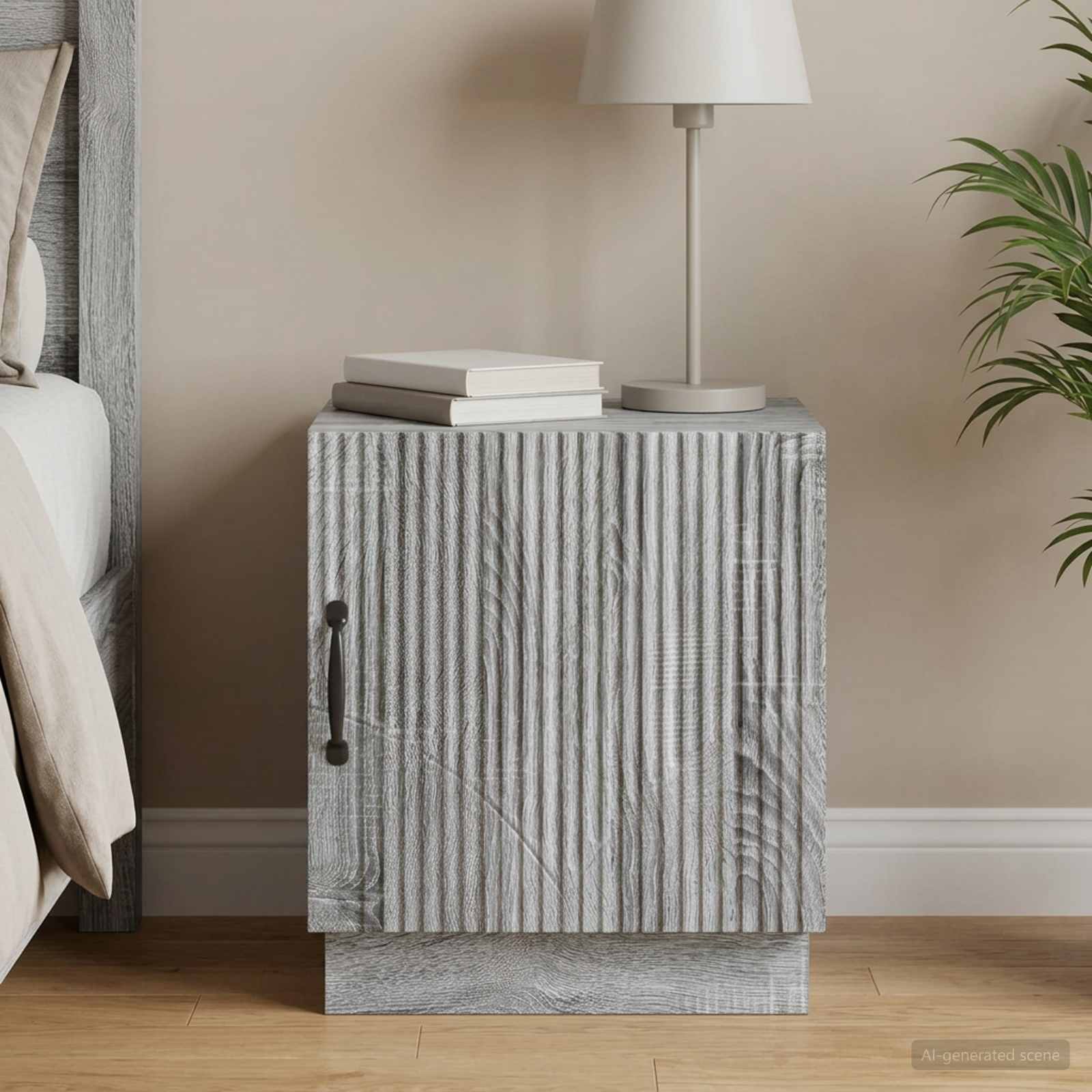 Nachttisch Grau Sonoma 43 x 34,5 x 47 cm Holzwerkstoff