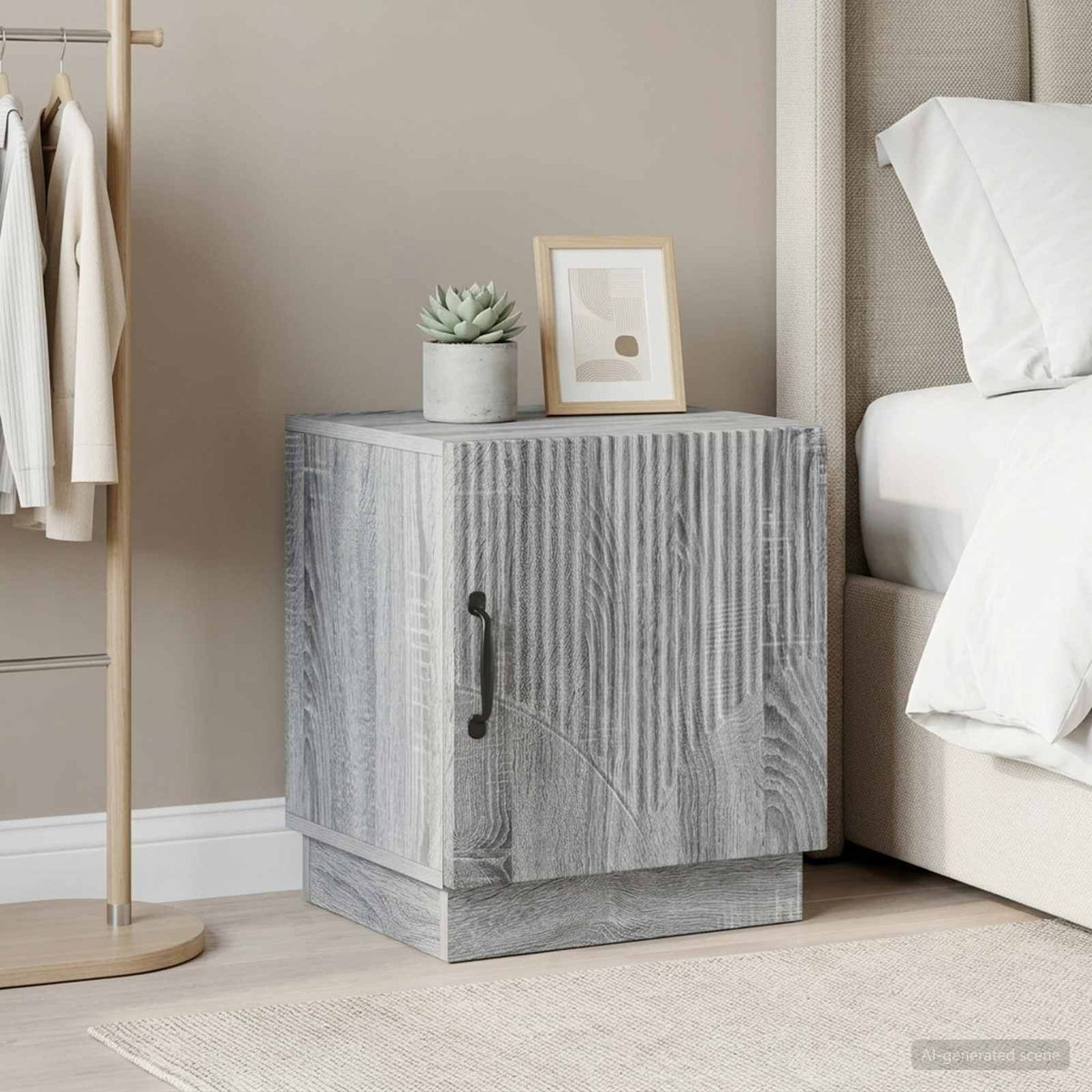 Nachttisch 2 stk. Grau Sonoma 43 x 34,5 x 47 cm Holzwerkstoff