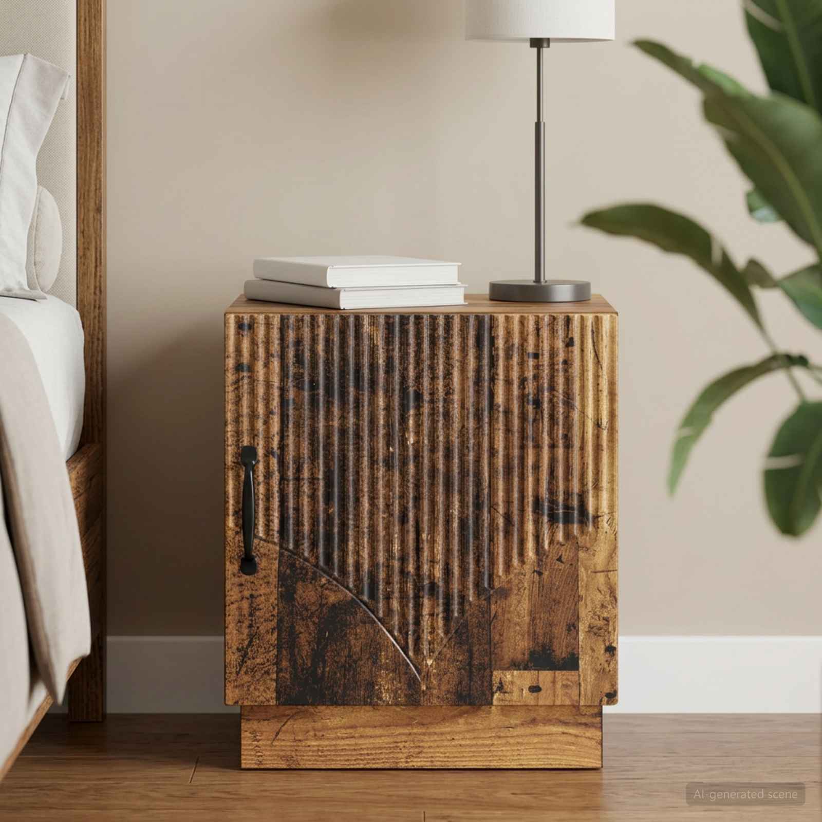 Nachttisch Altholz 43 x 34,5 x 47 cm Holzwerkstoff