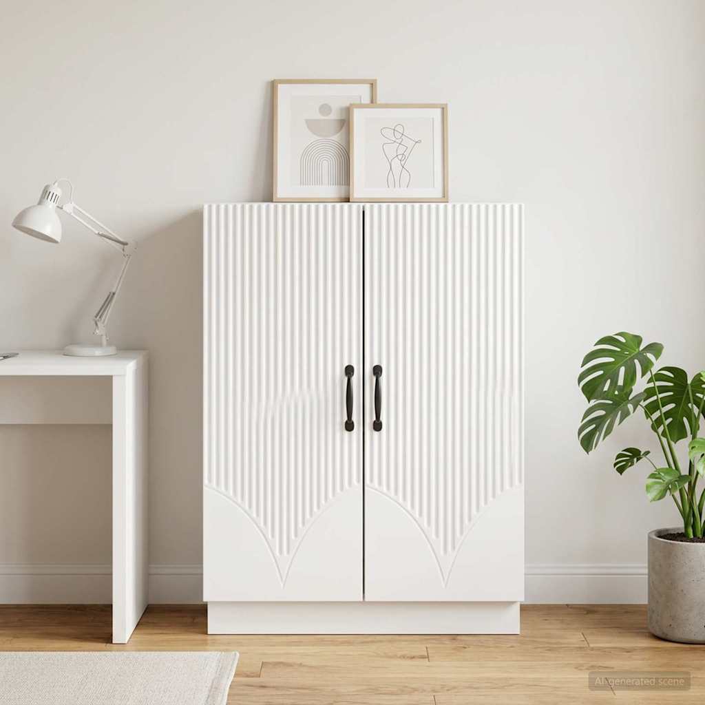 Sideboard Weiß 66 x 34,5 x 87 cm Holzwerkstoff