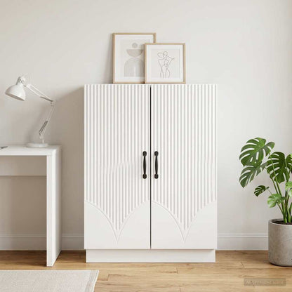 Sideboard Weiß 66 x 34,5 x 87 cm Holzwerkstoff