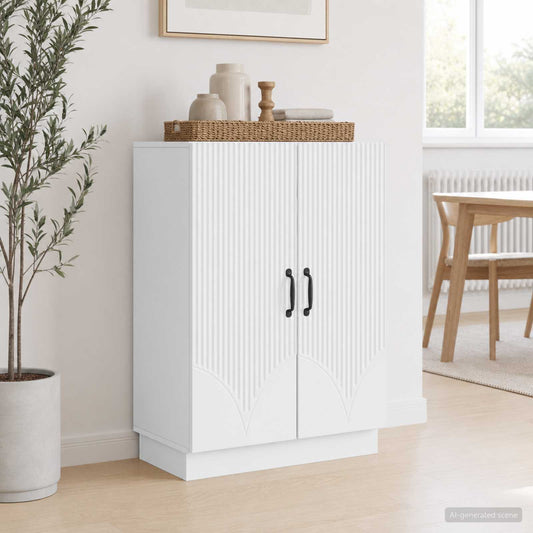 Sideboard Weiß 66 x 34,5 x 87 cm Holzwerkstoff