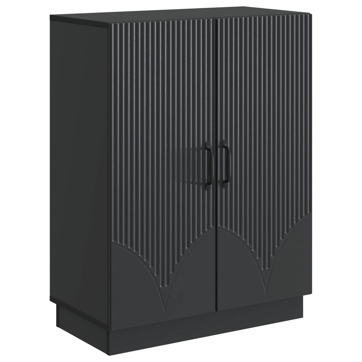 Sideboard Schwarz 66 x 34,5 x 87 cm Holzwerkstoff