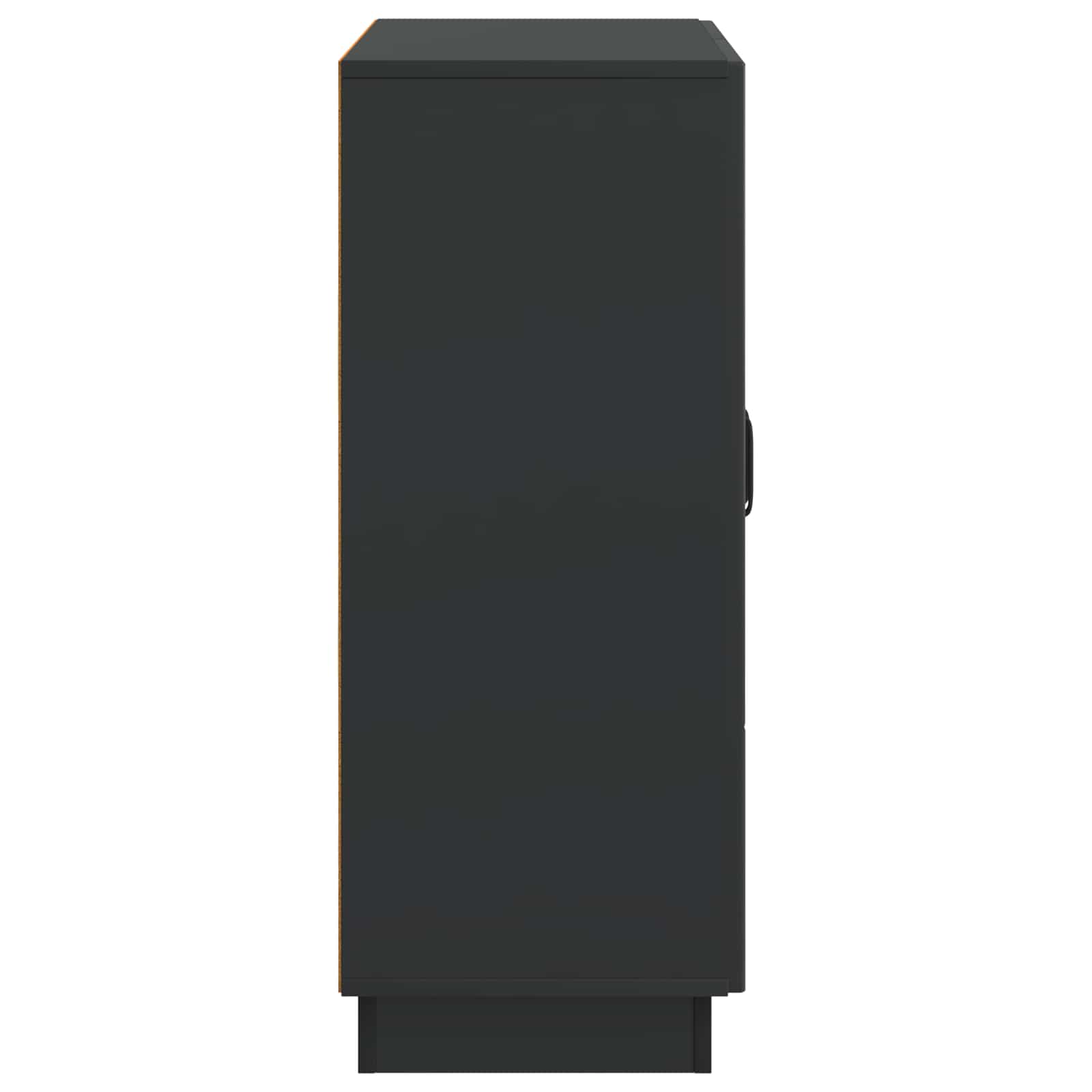 Sideboard Schwarz 66 x 34,5 x 87 cm Holzwerkstoff
