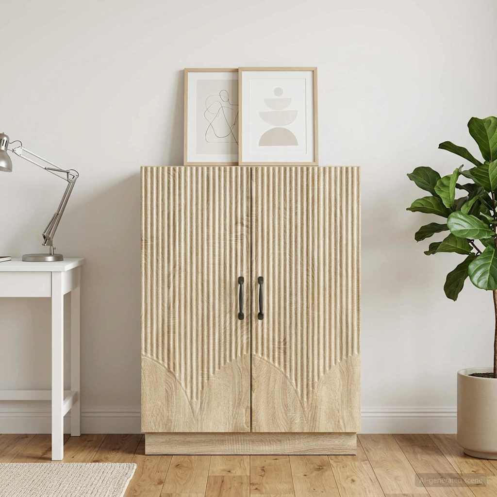 Sideboard Sonoma-Eiche 66 x 34,5 x 87 cm Holzwerkstoff