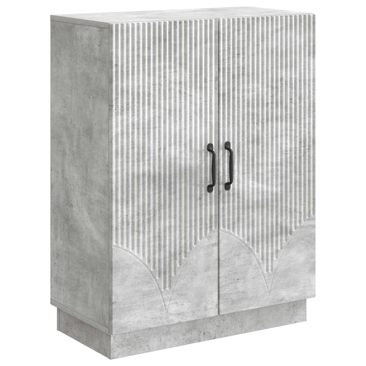 Sideboard Betongrau 66 x 34,5 x 87 cm Holzwerkstoff