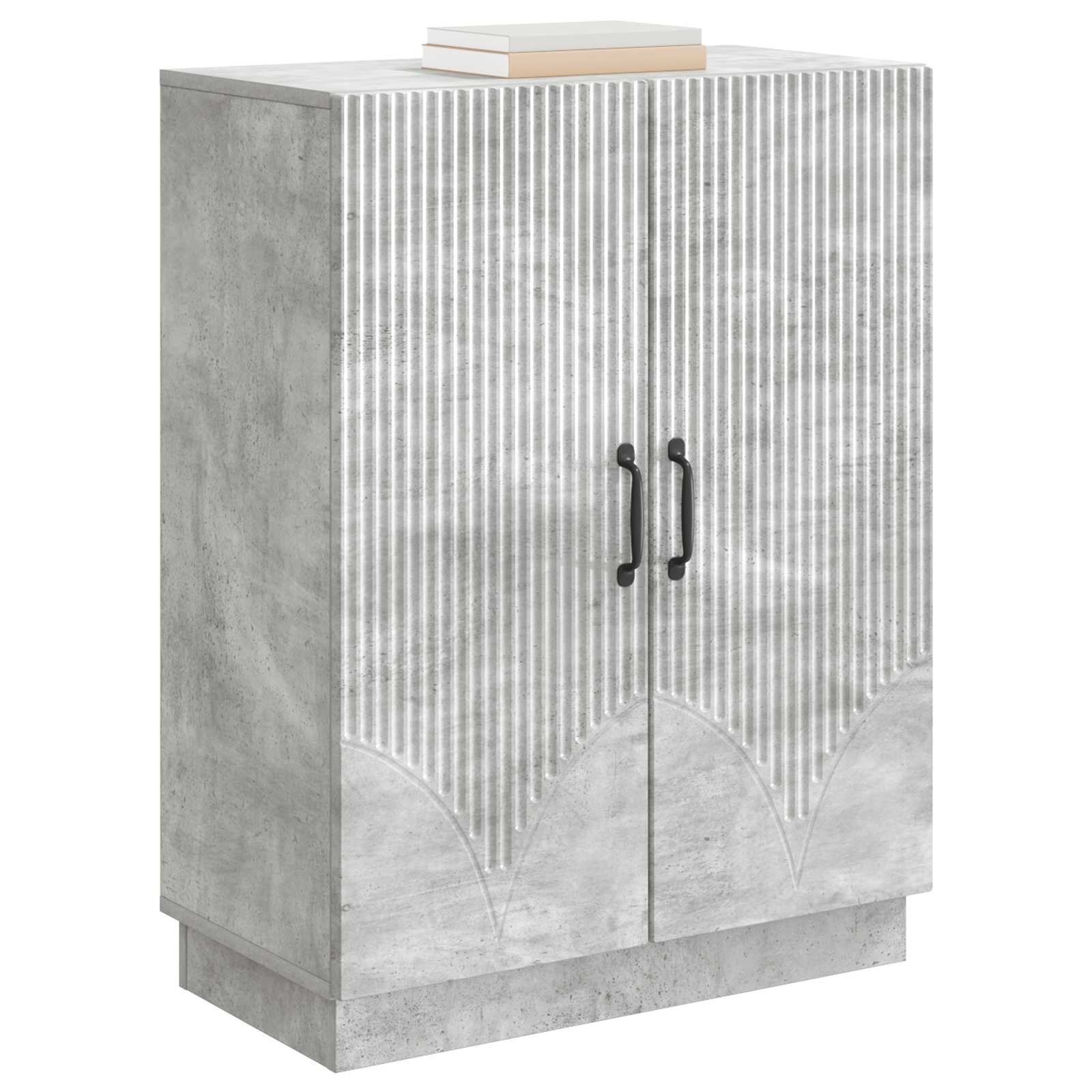 Sideboard Betongrau 66 x 34,5 x 87 cm Holzwerkstoff