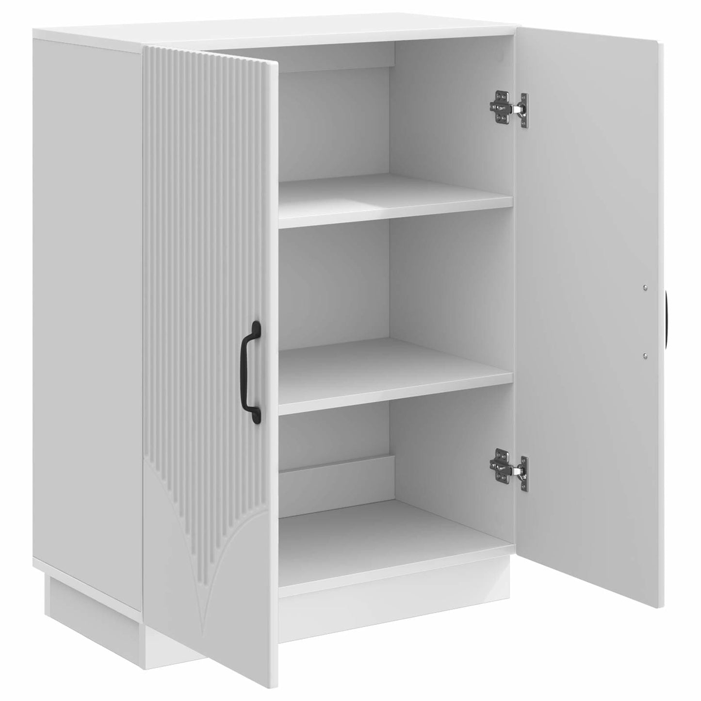 Sideboard Hochglanz Weiß 66 x 34,5 x 87 cm Holzwerkstoff