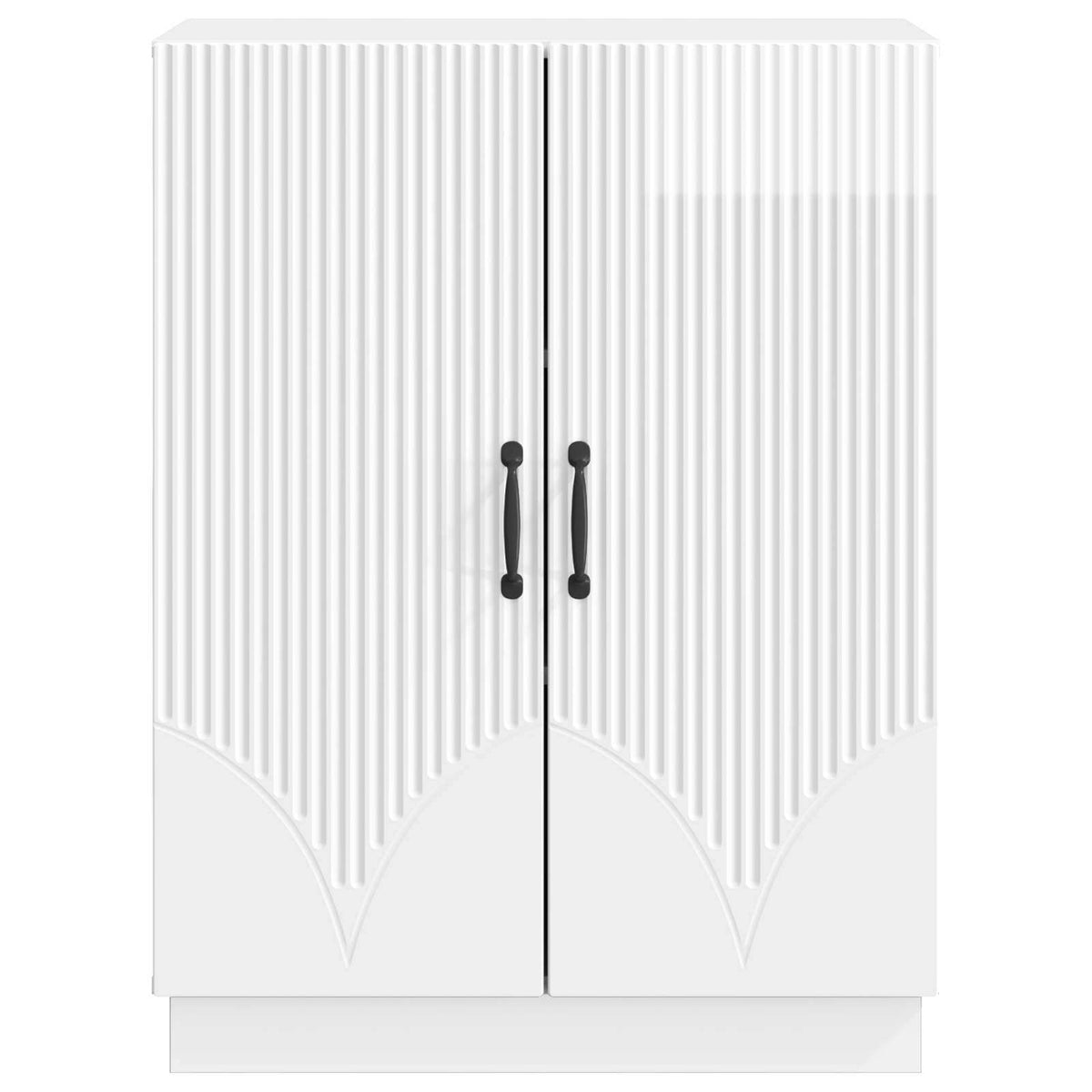 Sideboard Hochglanz Weiß 66 x 34,5 x 87 cm Holzwerkstoff