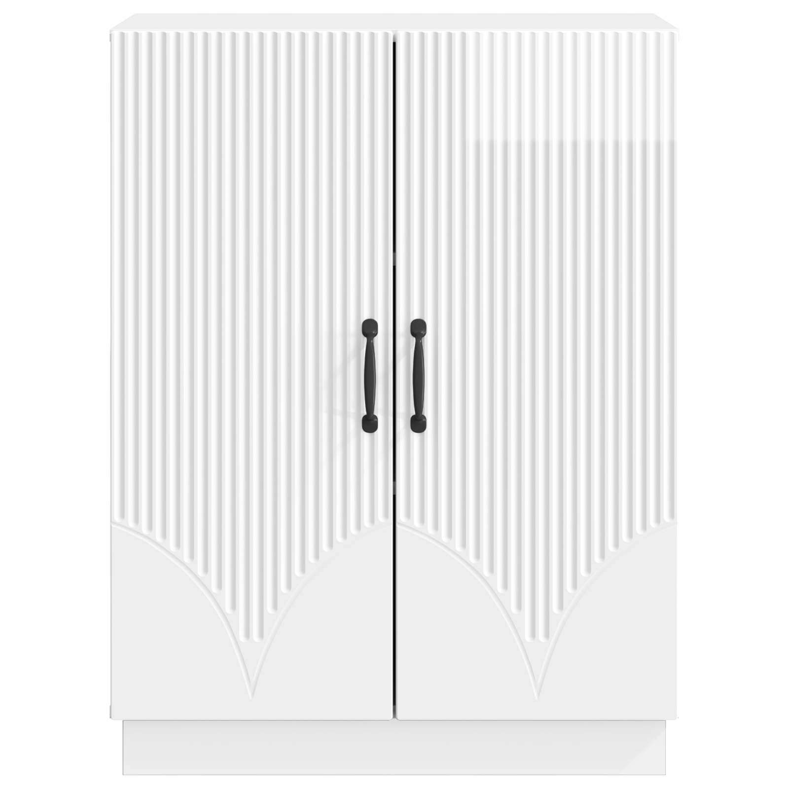Sideboard Hochglanz Weiß 66 x 34,5 x 87 cm Holzwerkstoff