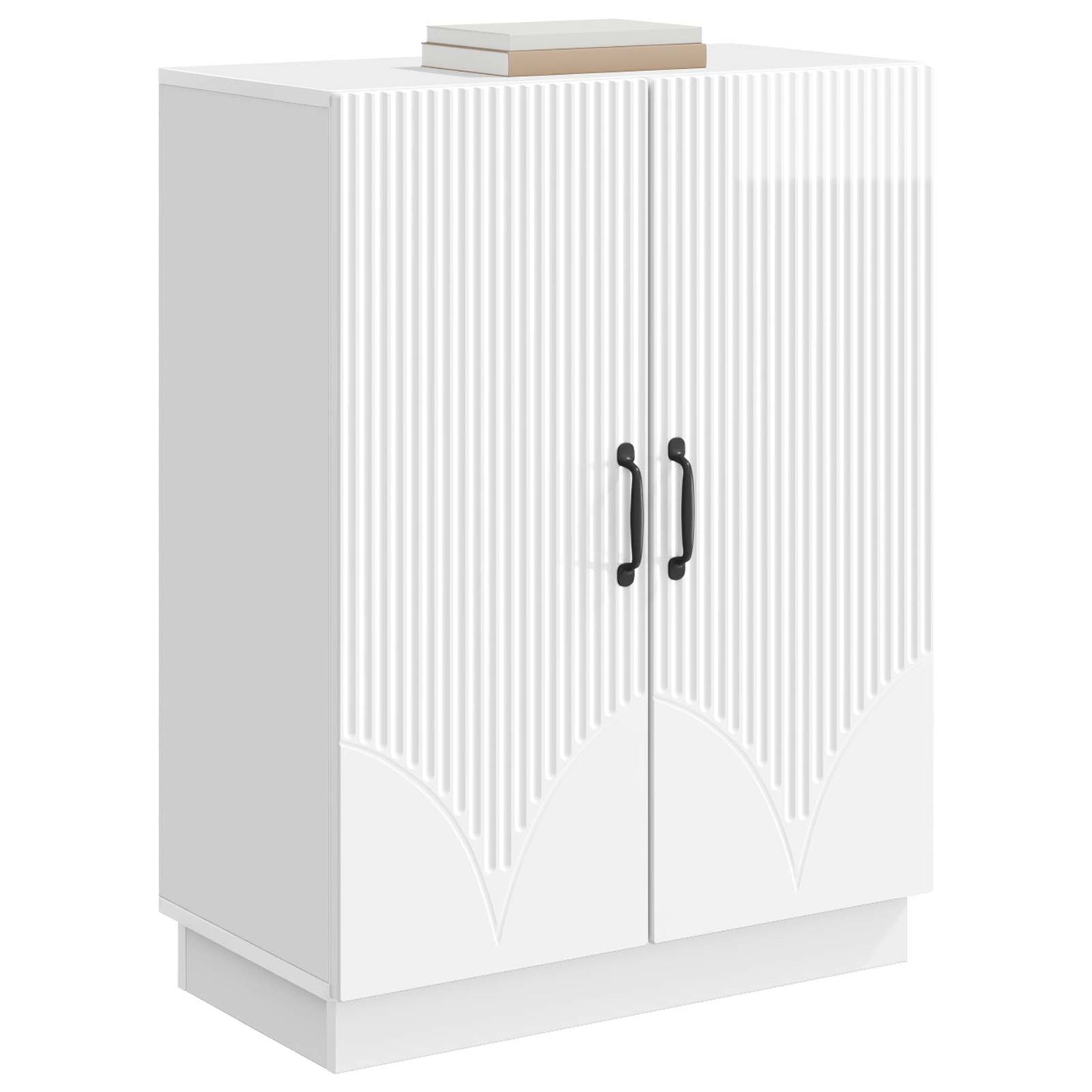 Sideboard Hochglanz Weiß 66 x 34,5 x 87 cm Holzwerkstoff