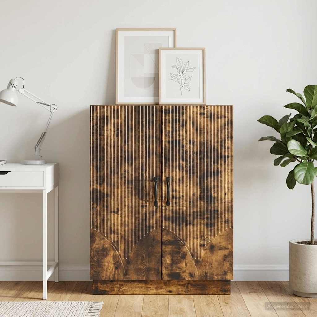 Sideboard Räuchereiche 66 x 34,5 x 87 cm Holzwerkstoff