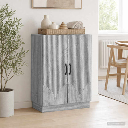Sideboard Sonoma-Grau 66 x 34,5 x 87 cm Holzwerkstoff