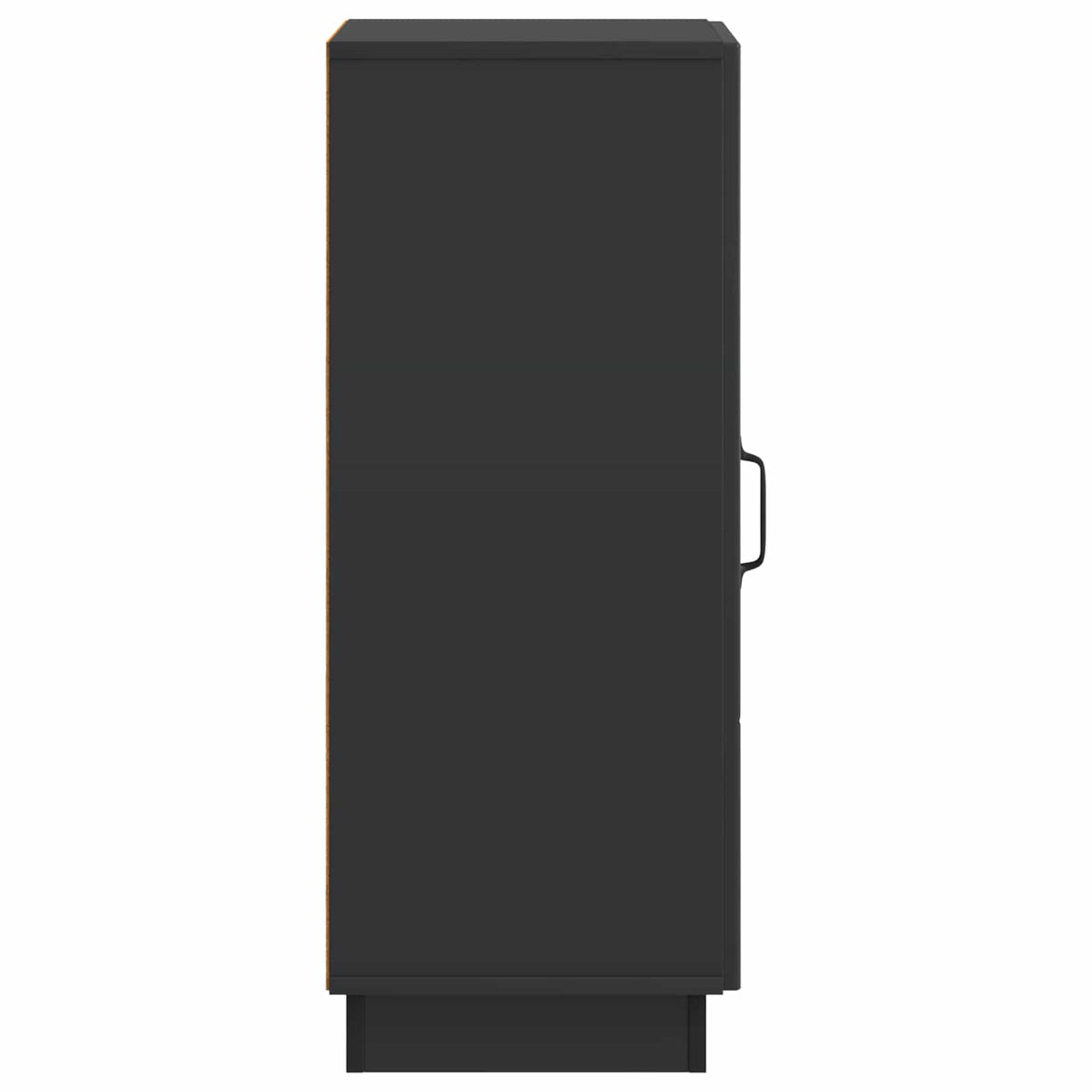 Sideboard Schwarz 33 x 34,5 x 87 cm Holzwerkstoff