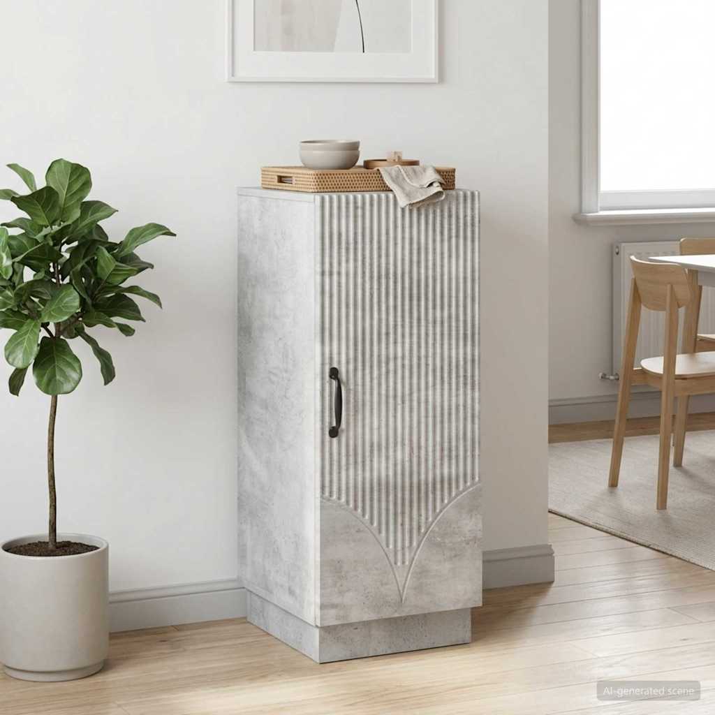 Sideboard Betongrau 33 x 34,5 x 87 cm Holzwerkstoff