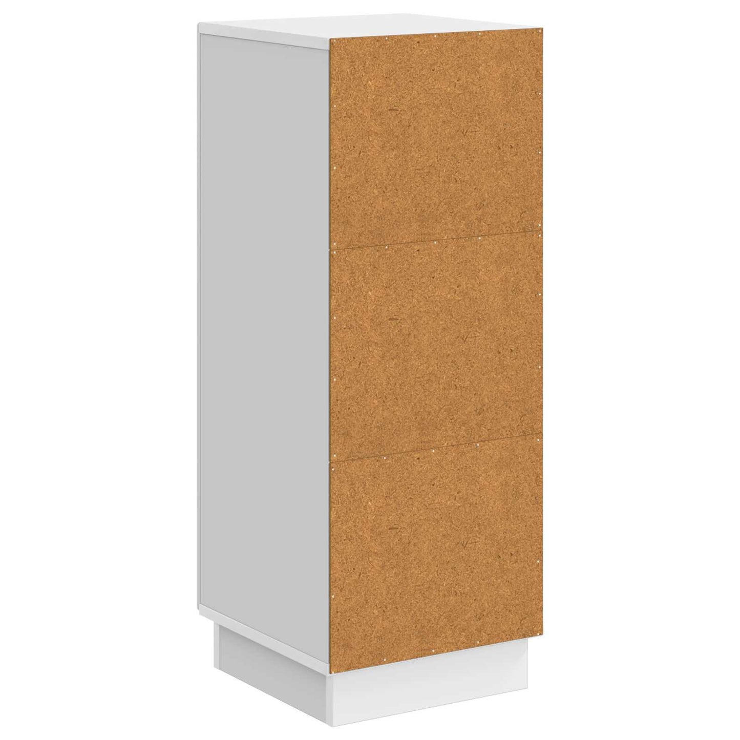 Sideboard Hochglanz Weiß 33 x 34,5 x 87 cm Holzwerkstoff