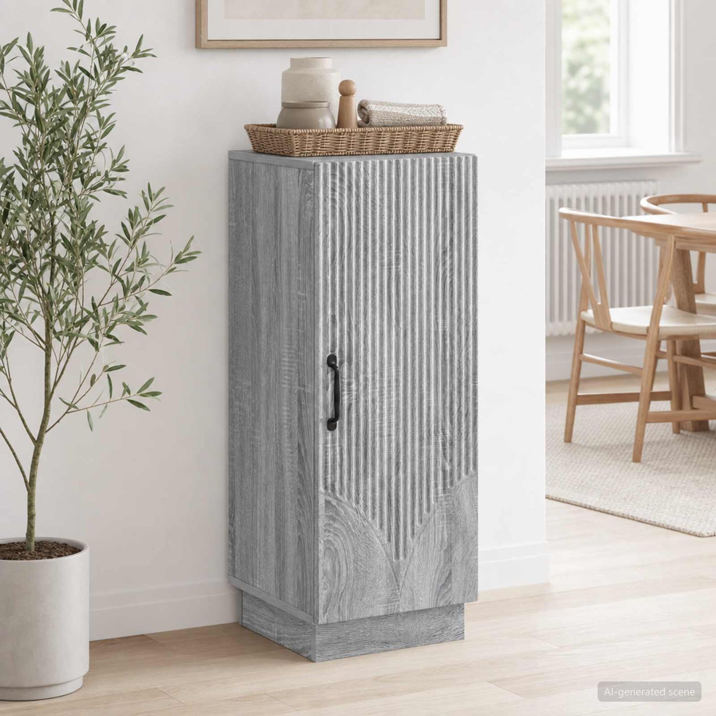 Sideboard Graues Sonoma 33 x 34,5 x 87 cm Holzwerkstoff