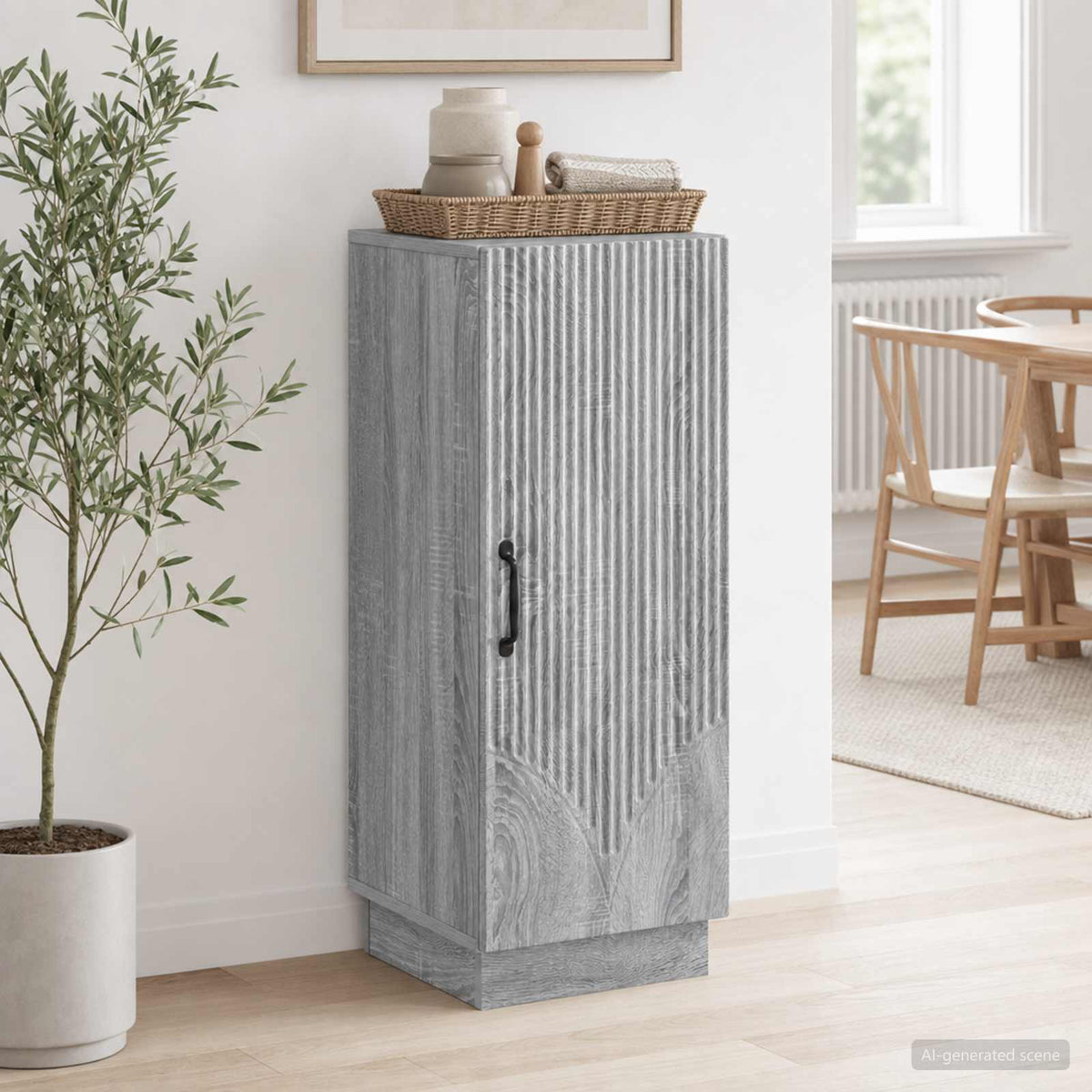Sideboard Graues Sonoma 33 x 34,5 x 87 cm Holzwerkstoff