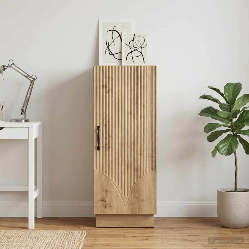 Sideboard Artisan-Eiche 33 x 34,5 x 87 cm Holzwerkstoff