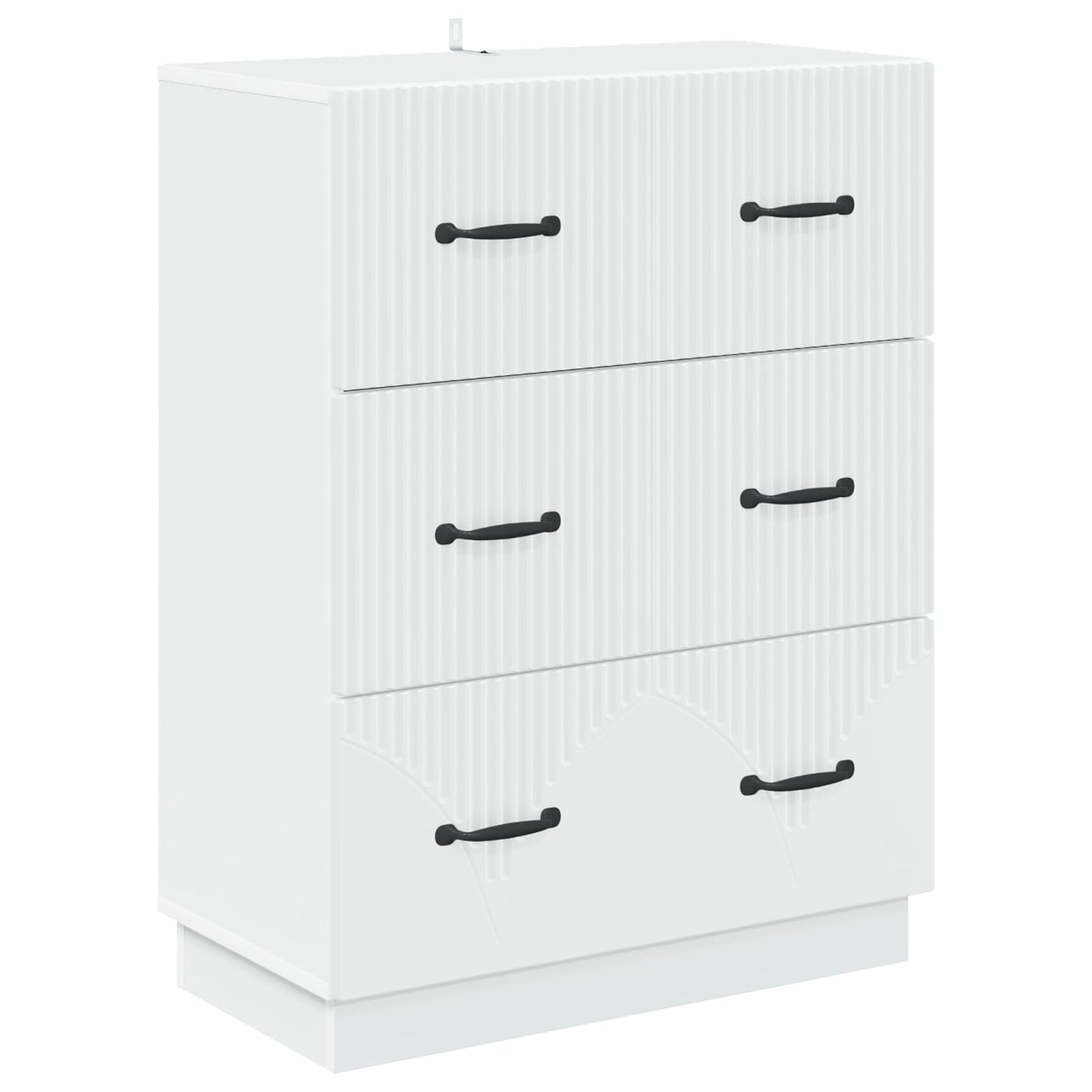 Schubladenschrank Weiß 66 x 34,5 x 87 cm Holzwerkstoff