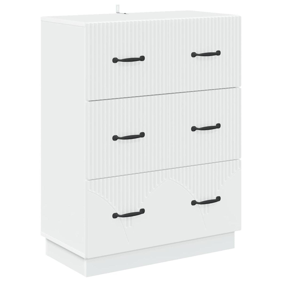 Schubladenschrank Weiß 66 x 34,5 x 87 cm Holzwerkstoff