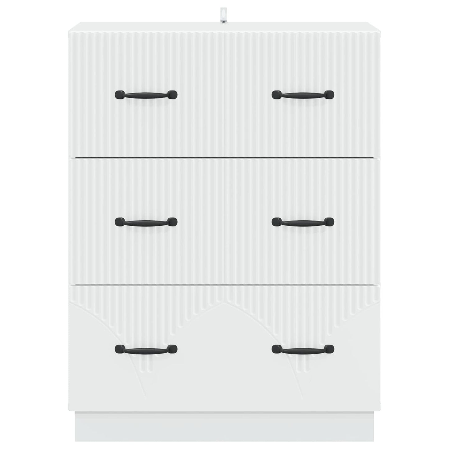 Schubladenschrank Weiß 66 x 34,5 x 87 cm Holzwerkstoff