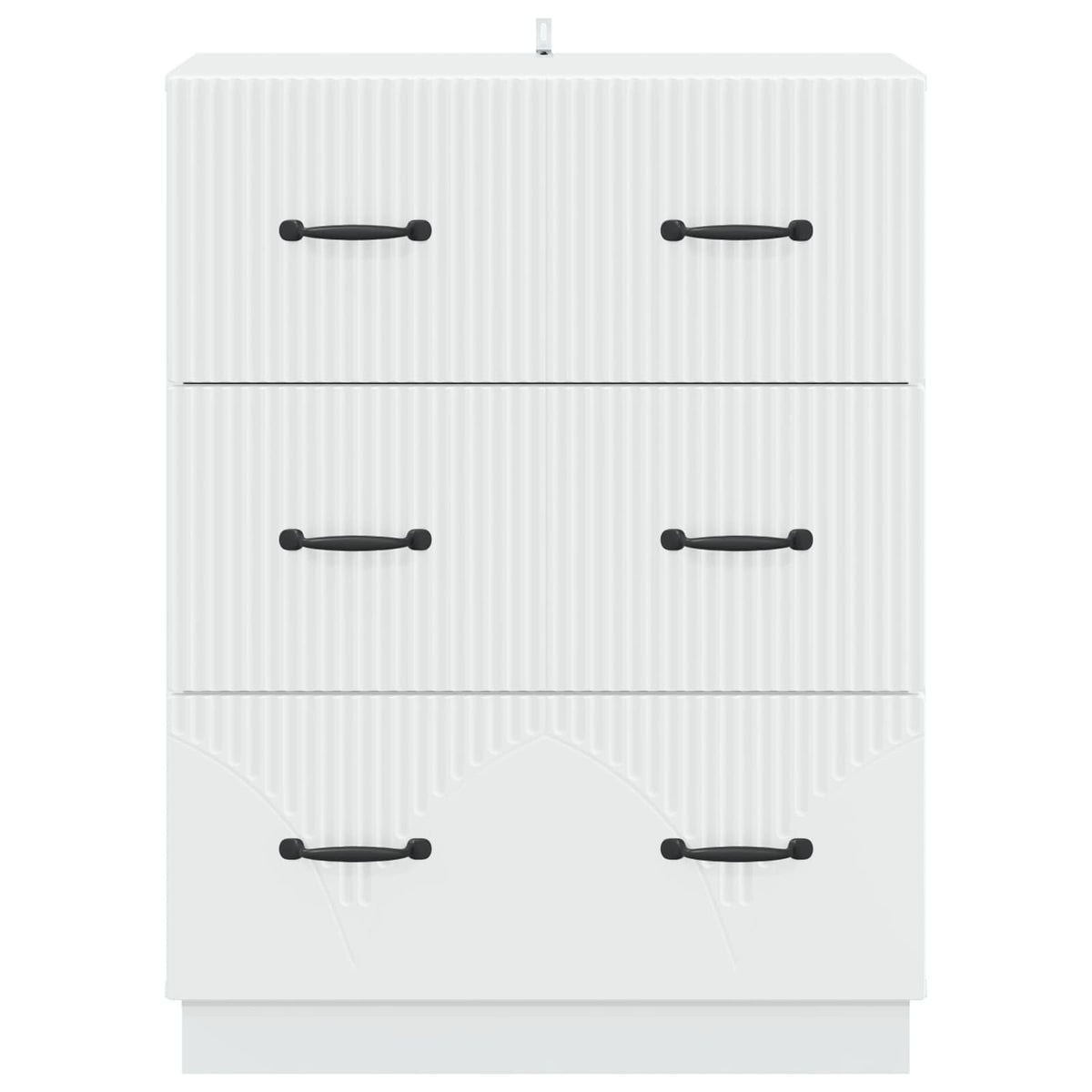 Schubladenschrank Weiß 66 x 34,5 x 87 cm Holzwerkstoff