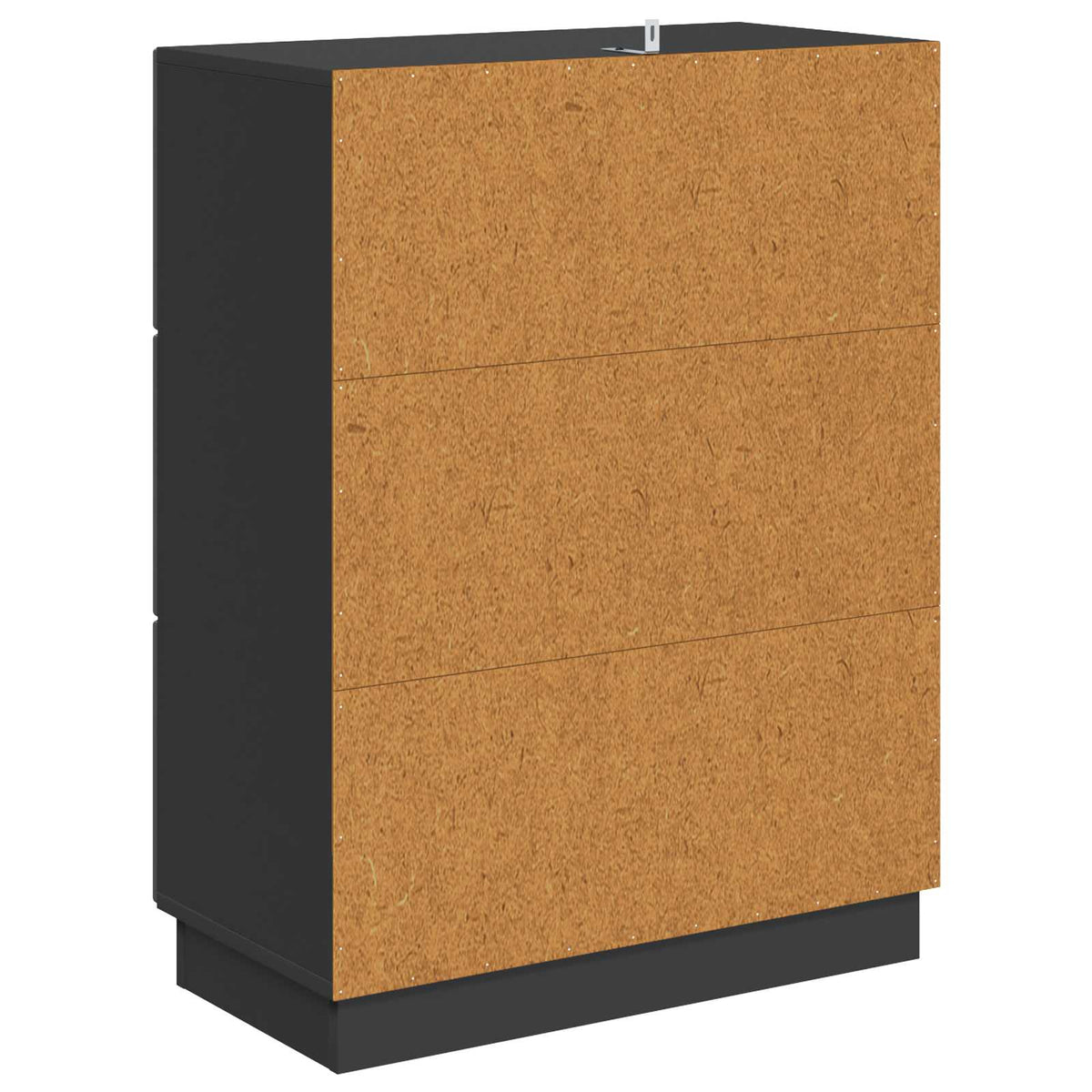 Schubladenschrank Schwarz 66 x 34,5 x 87 cm Holzwerkstoff