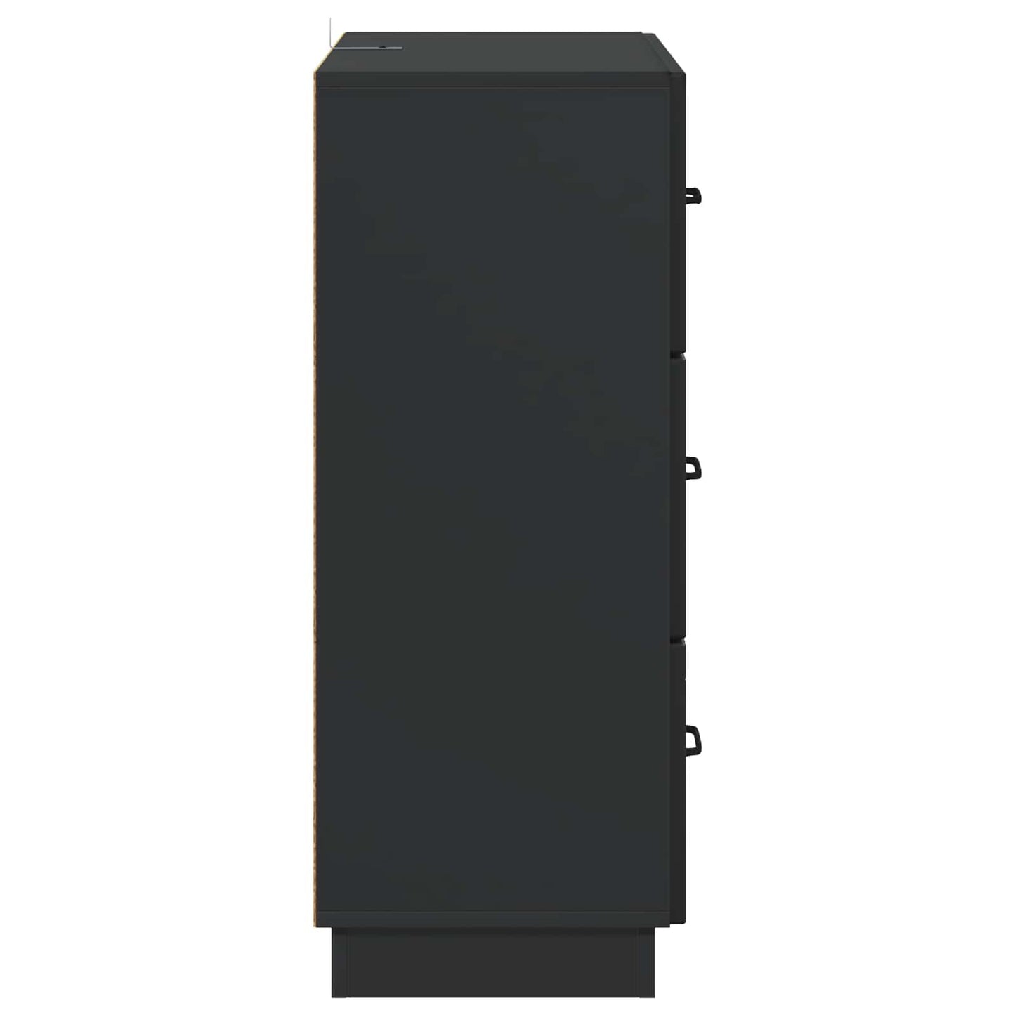 Schubladenschrank Schwarz 66 x 34,5 x 87 cm Holzwerkstoff