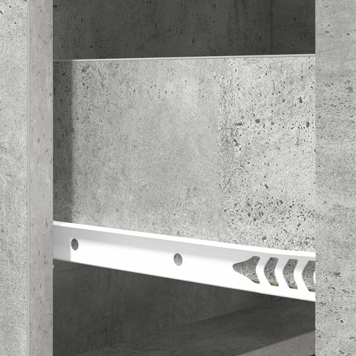 Schubladenschrank Betongrau 66 x 34,5 x 87 cm Holzwerkstoff