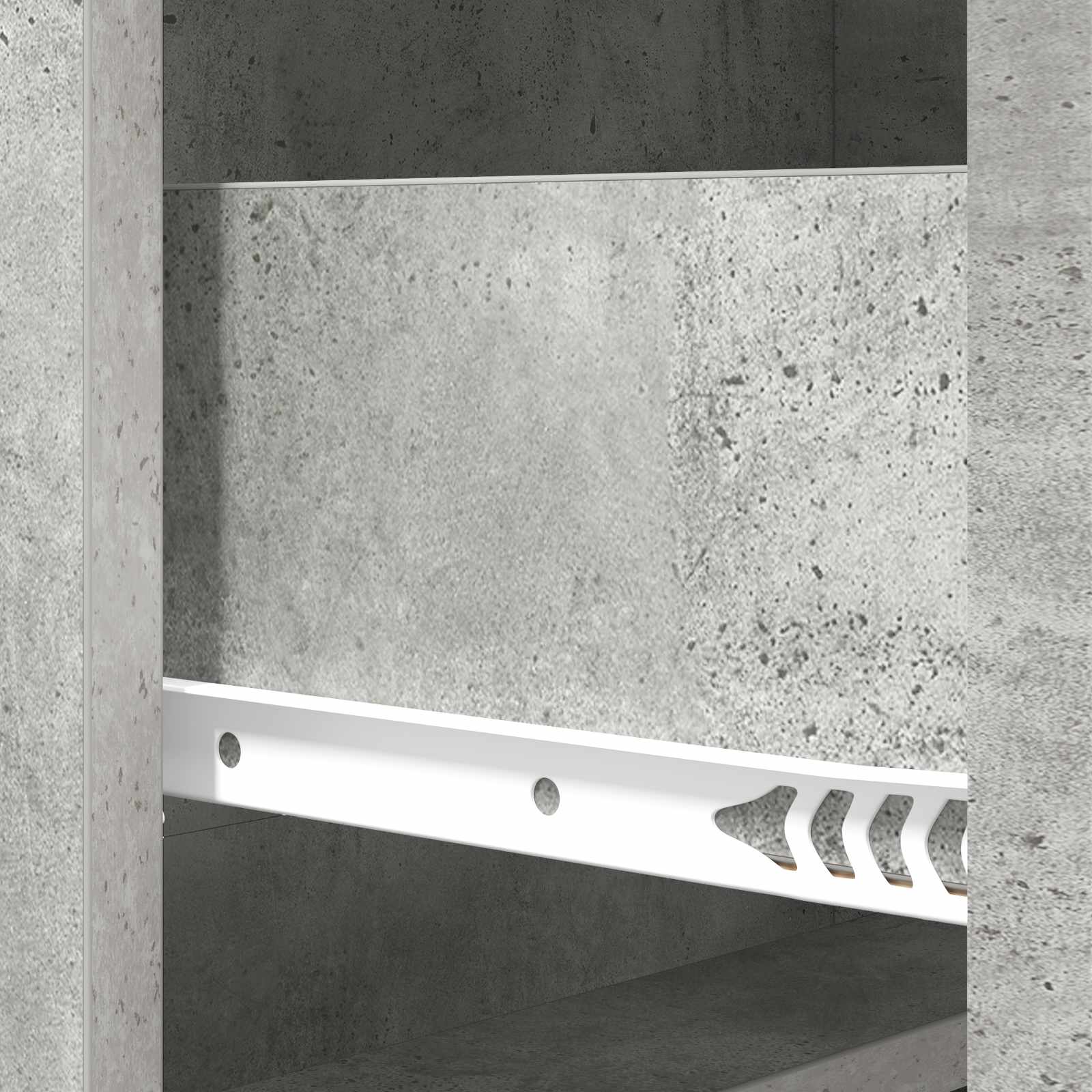 Schubladenschrank Betongrau 66 x 34,5 x 87 cm Holzwerkstoff