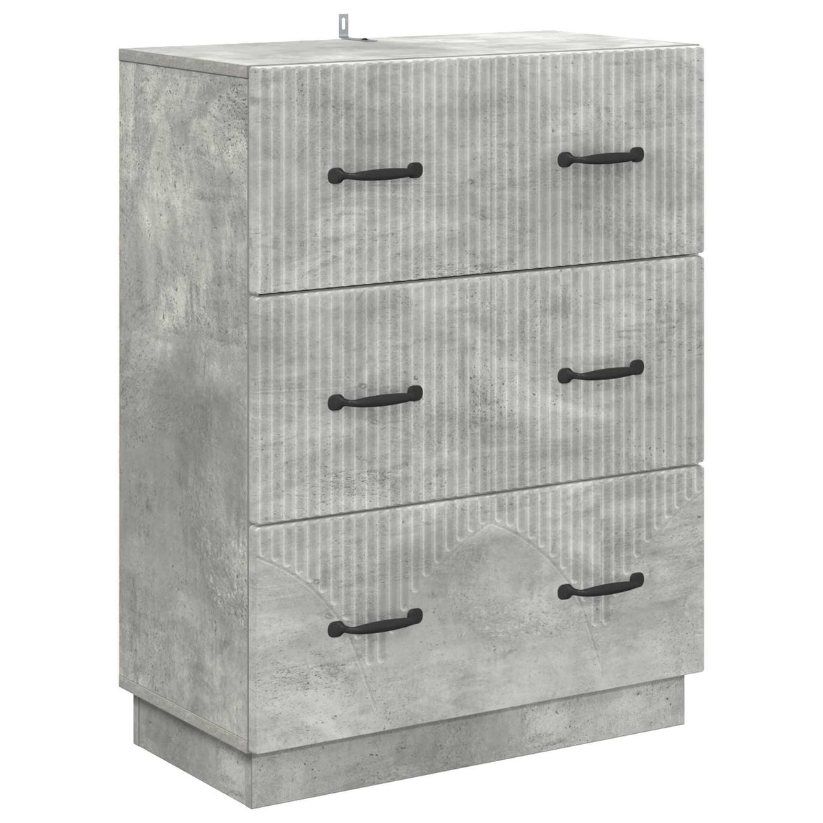 Schubladenschrank Betongrau 66 x 34,5 x 87 cm Holzwerkstoff