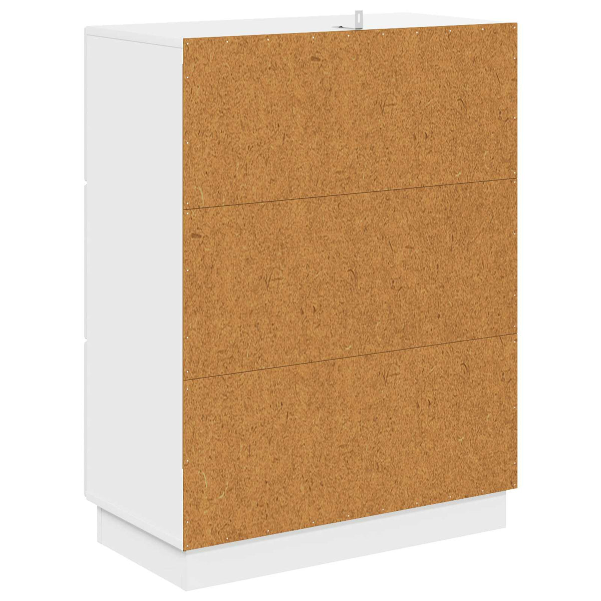 Schubladenschrank Hochglanz Weiß 66 x 34,5 x 87 cm