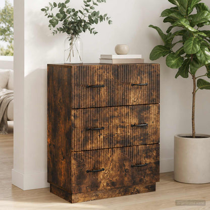 Schubladenschrank Geräucherte Eiche 66 x 34,5 x 87 cm