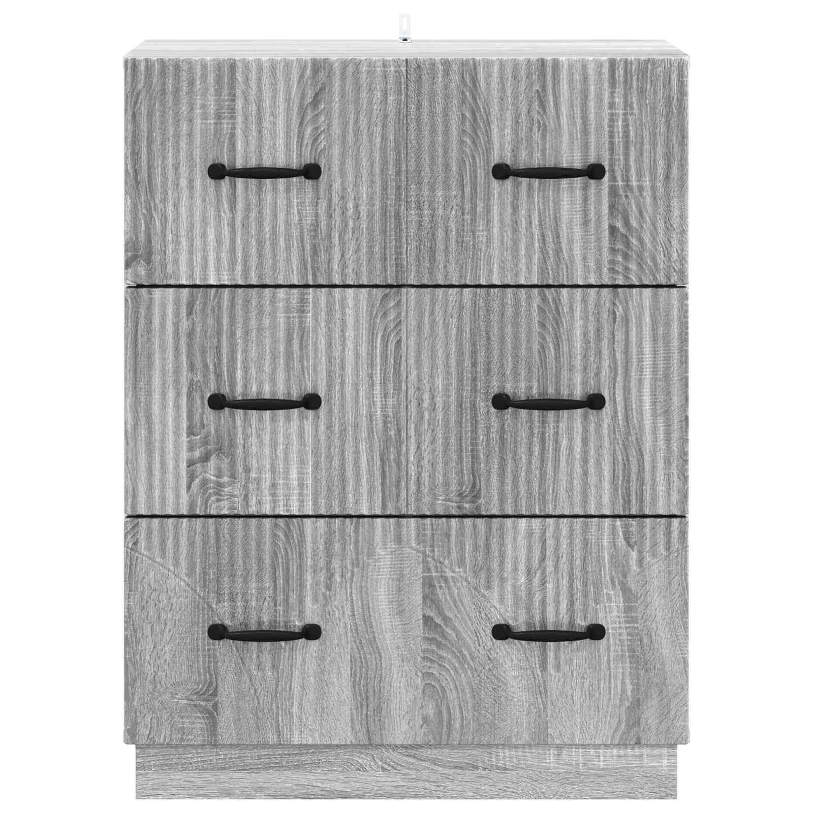 Schubladenschrank Graues Sonoma 66 x 34,5 x 87 cm Holzwerkstoff