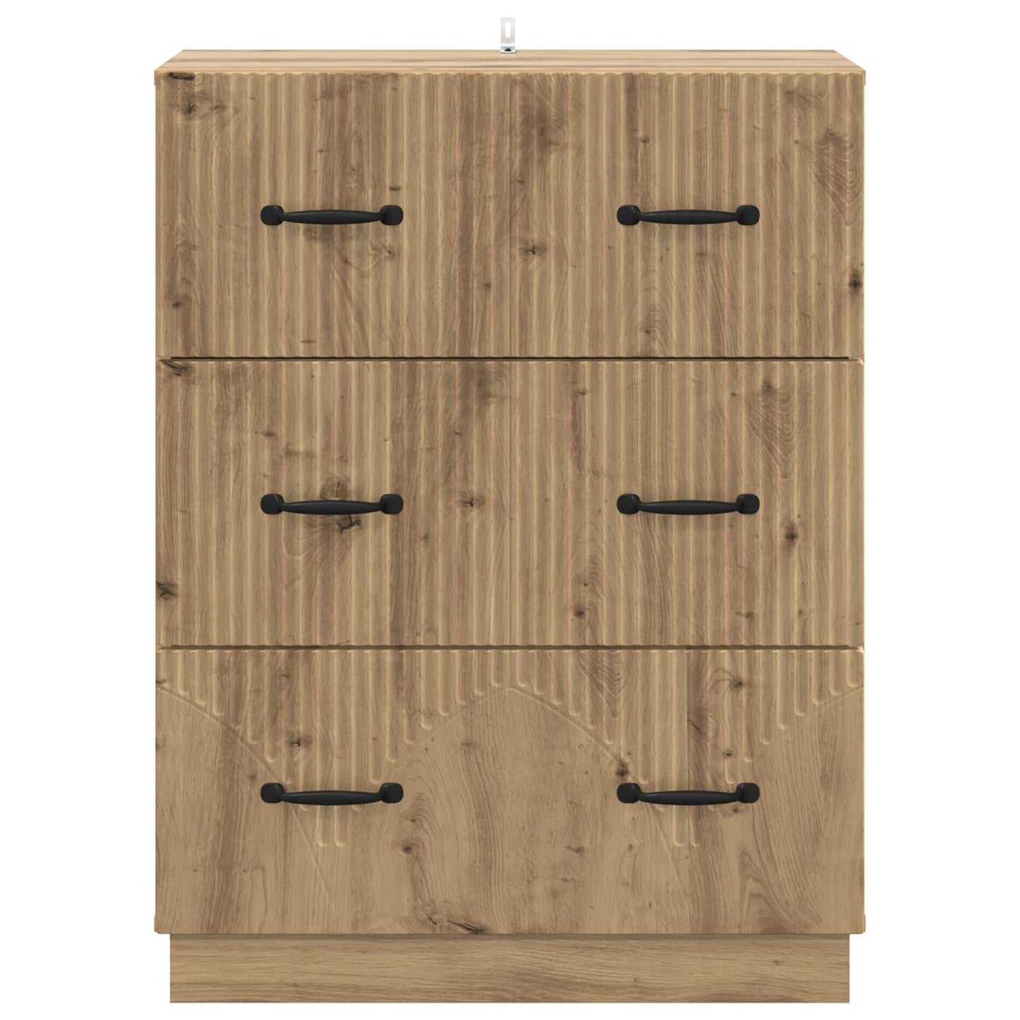 Schubladenschrank 66 x 34,5 x 87 cm Holzwerkstoff Artisan-Eiche