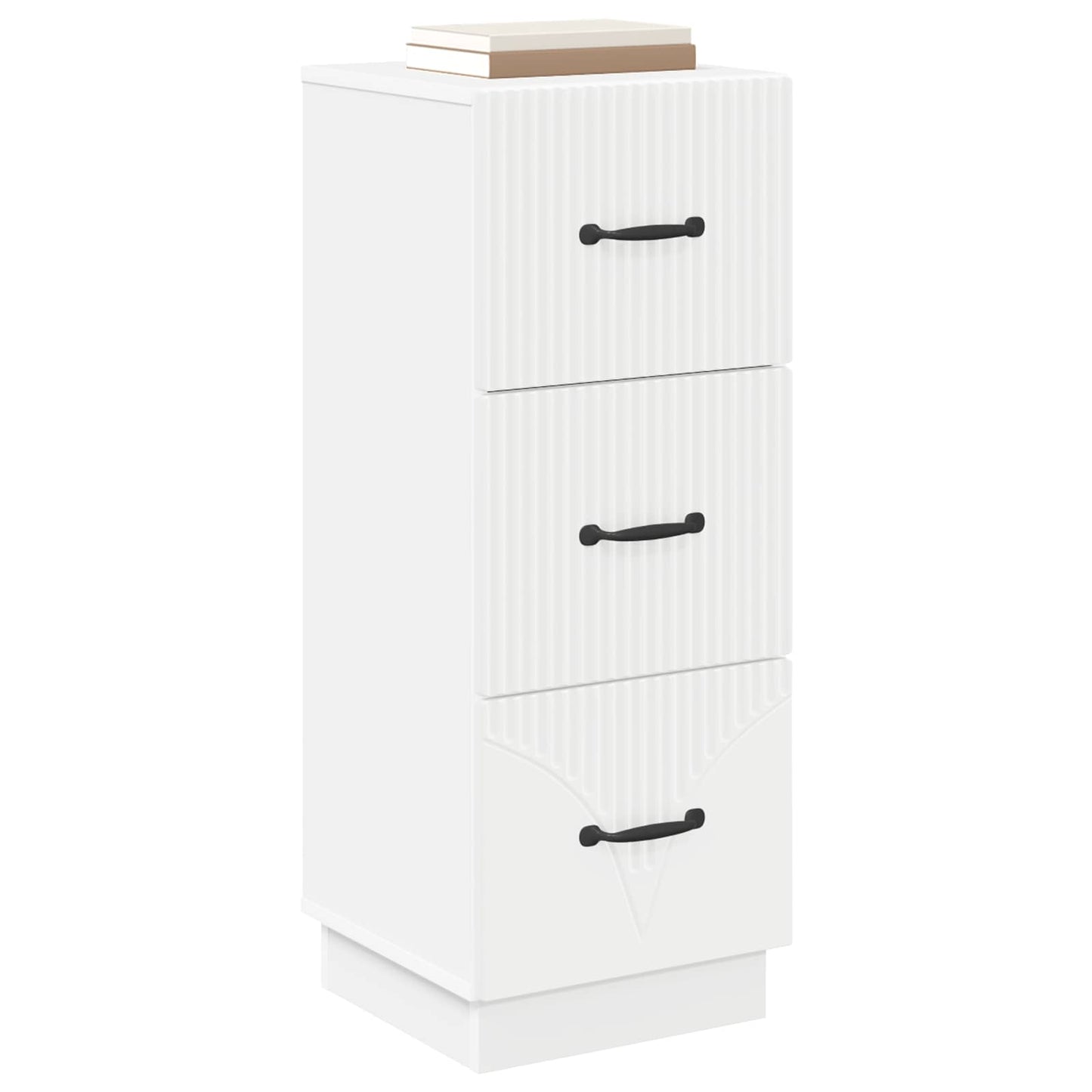 Schubladenschrank Weiß 33 x 34,5 x 87 cm Holzwerkstoff