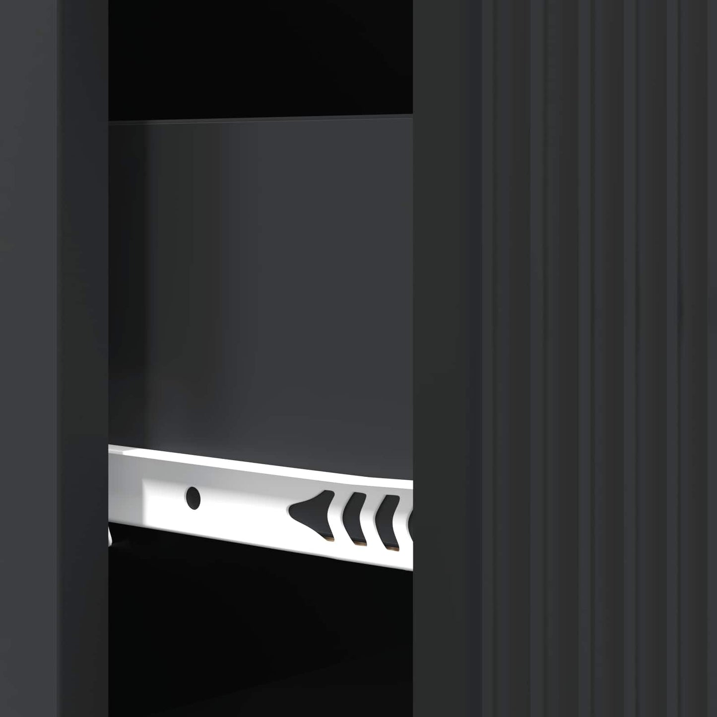 Schubladenschrank 33 x 34,5 x 87 cm Holzwerkstoff Schwarz