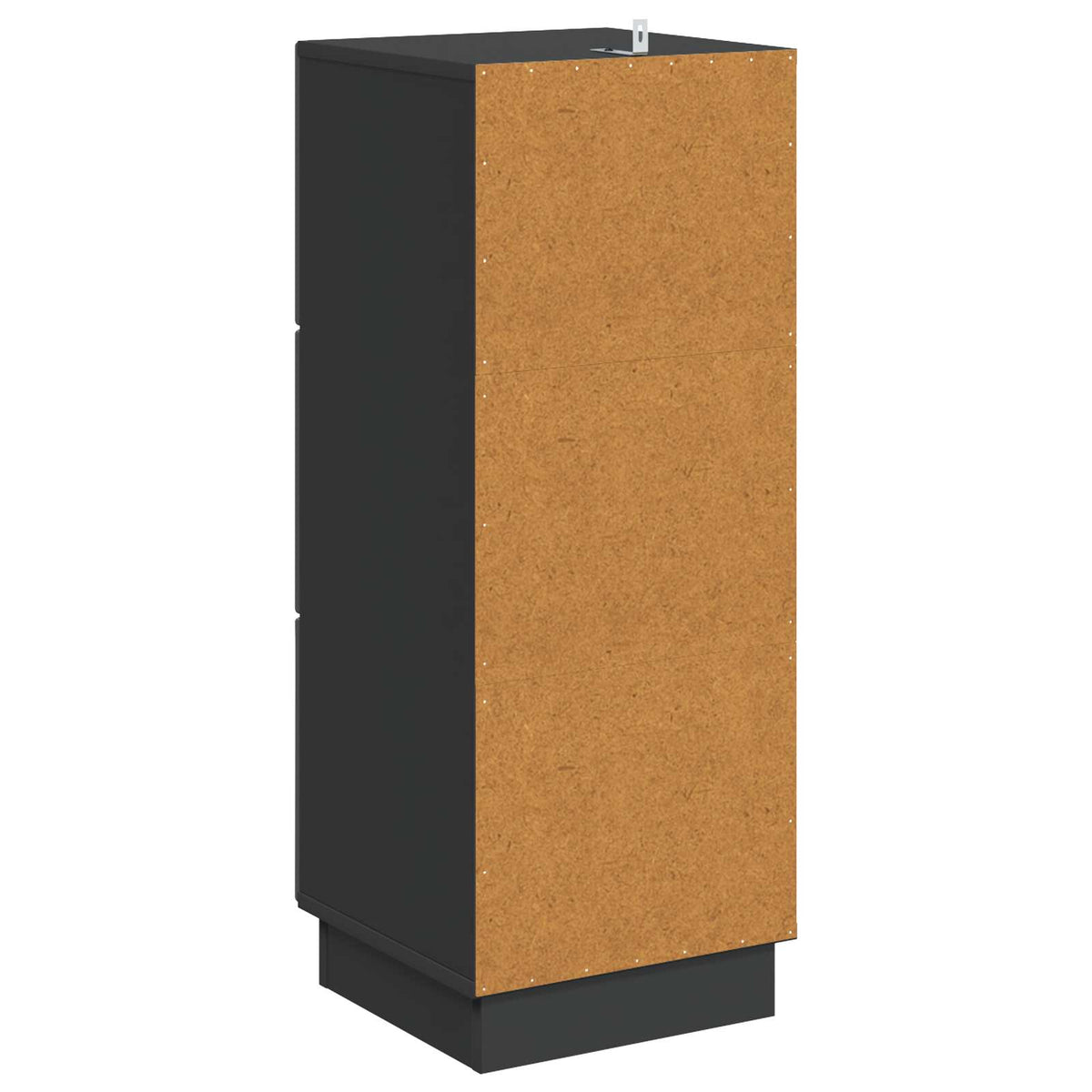 Schubladenschrank 33 x 34,5 x 87 cm Holzwerkstoff Schwarz