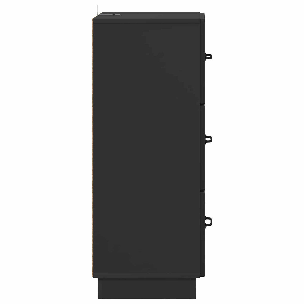 Schubladenschrank 33 x 34,5 x 87 cm Holzwerkstoff Schwarz