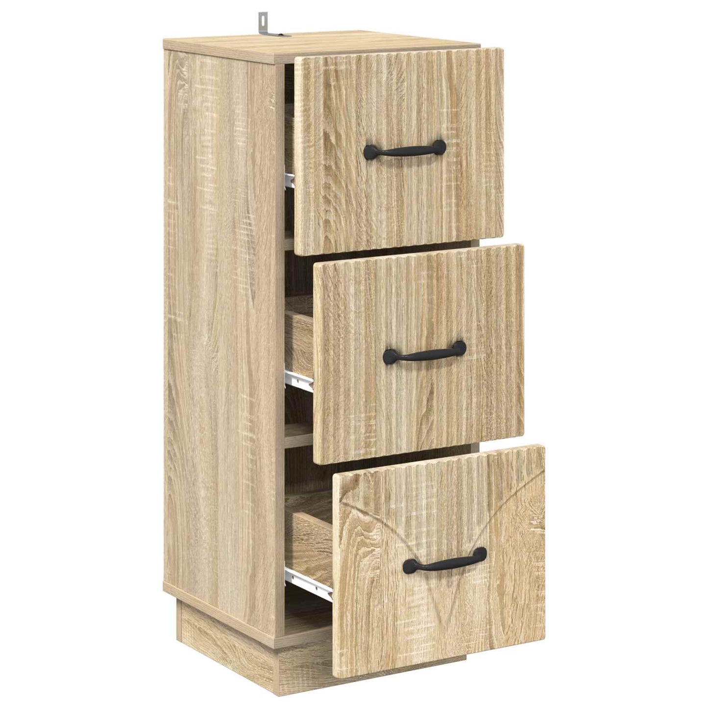 Schubladenschrank 33 x 34,5 x 87 cm Holzwerkstoff Sonoma-Eiche