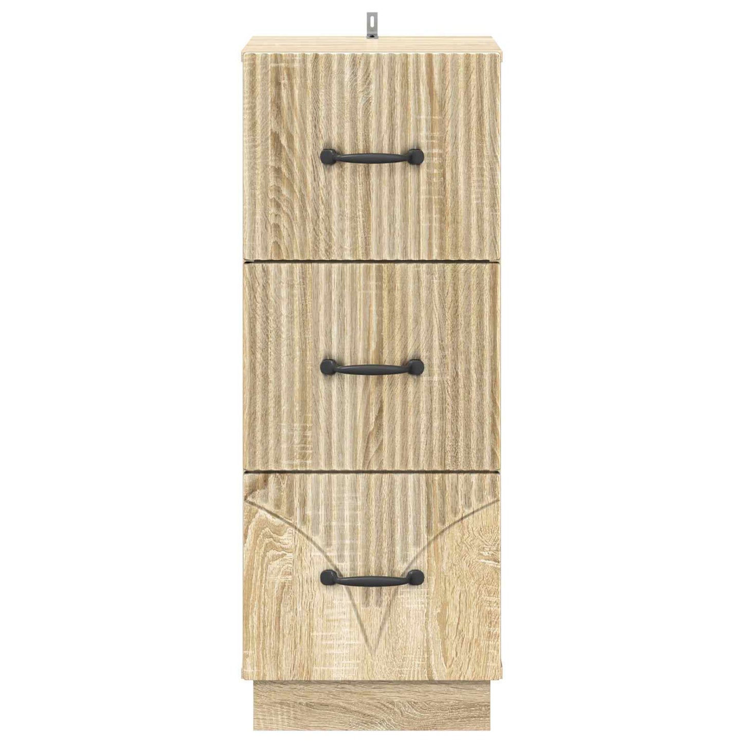 Schubladenschrank 33 x 34,5 x 87 cm Holzwerkstoff Sonoma-Eiche