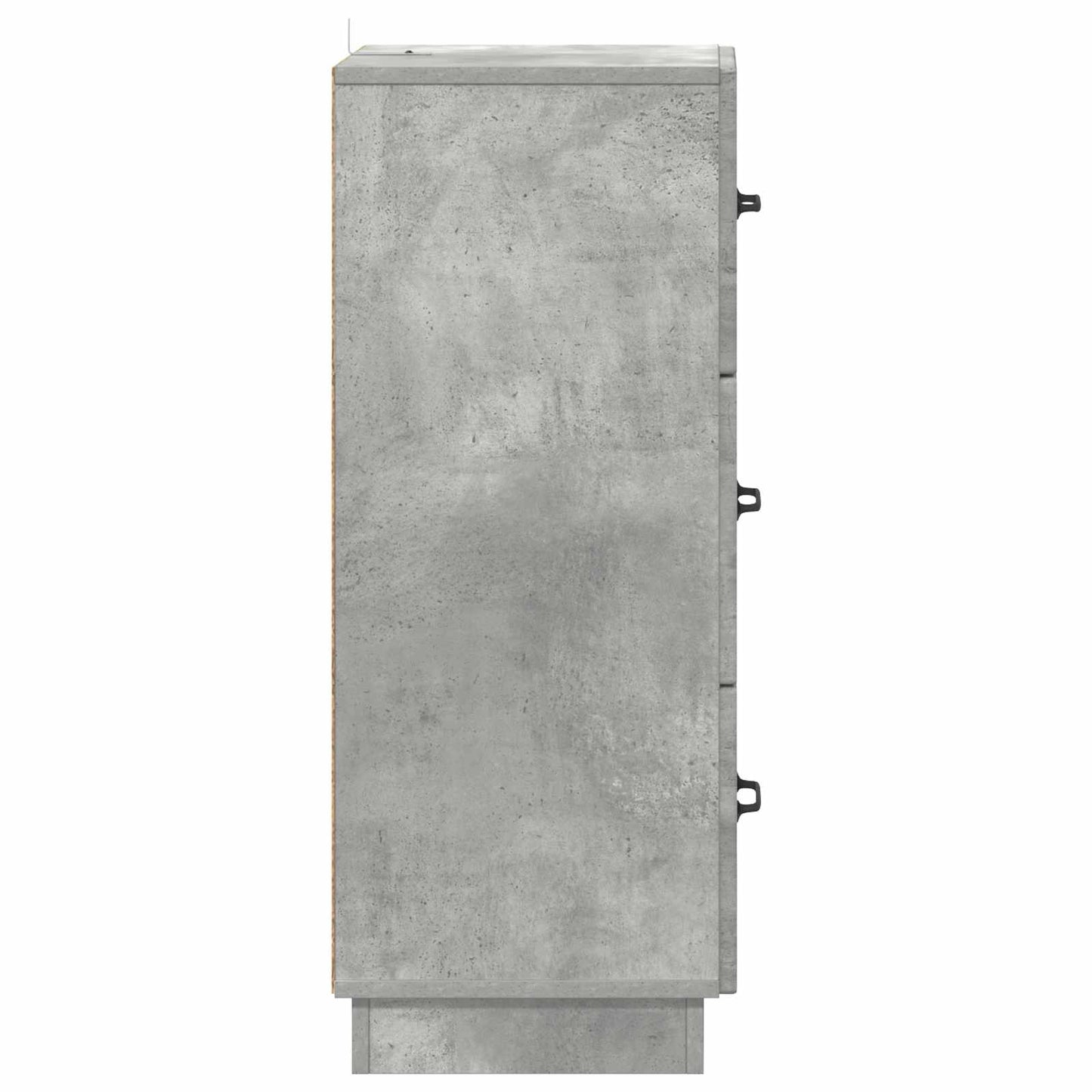 Schubladenschrank 33 x 34,5 x 87 cm Holzwerkstoff Betongrau