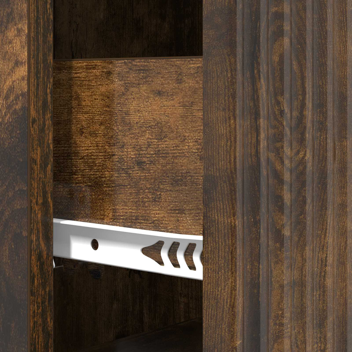 Schubladenschrank 33 x 34,5 x 87 cm Holzwerkstoff Räuchereiche
