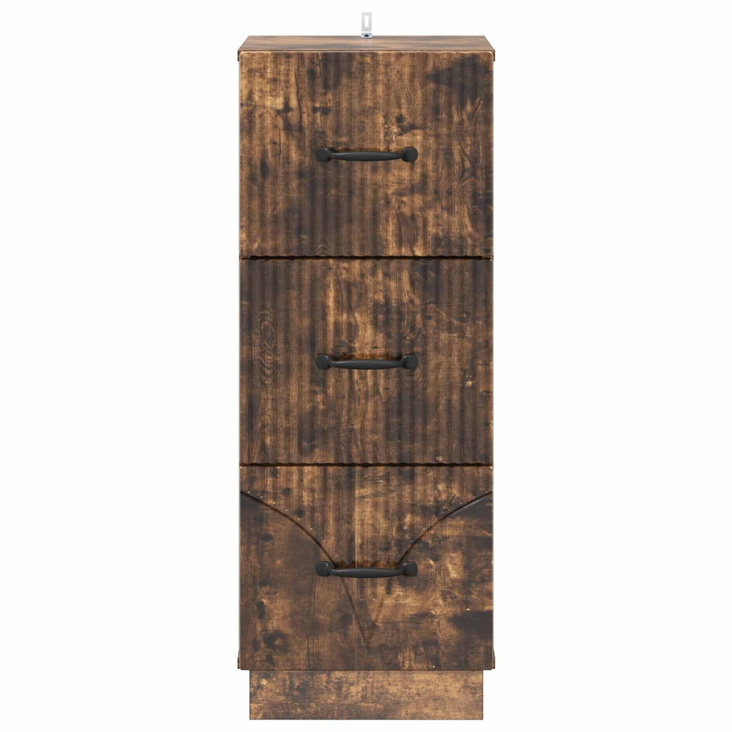 Schubladenschrank 33 x 34,5 x 87 cm Holzwerkstoff Räuchereiche