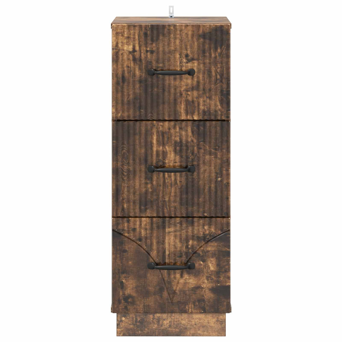 Schubladenschrank 33 x 34,5 x 87 cm Holzwerkstoff Räuchereiche