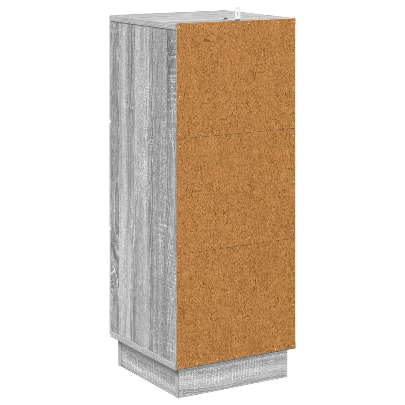 Schubladenschrank 33 x 34,5 x 87 cm Holzwerkstoff Sonoma-Grau