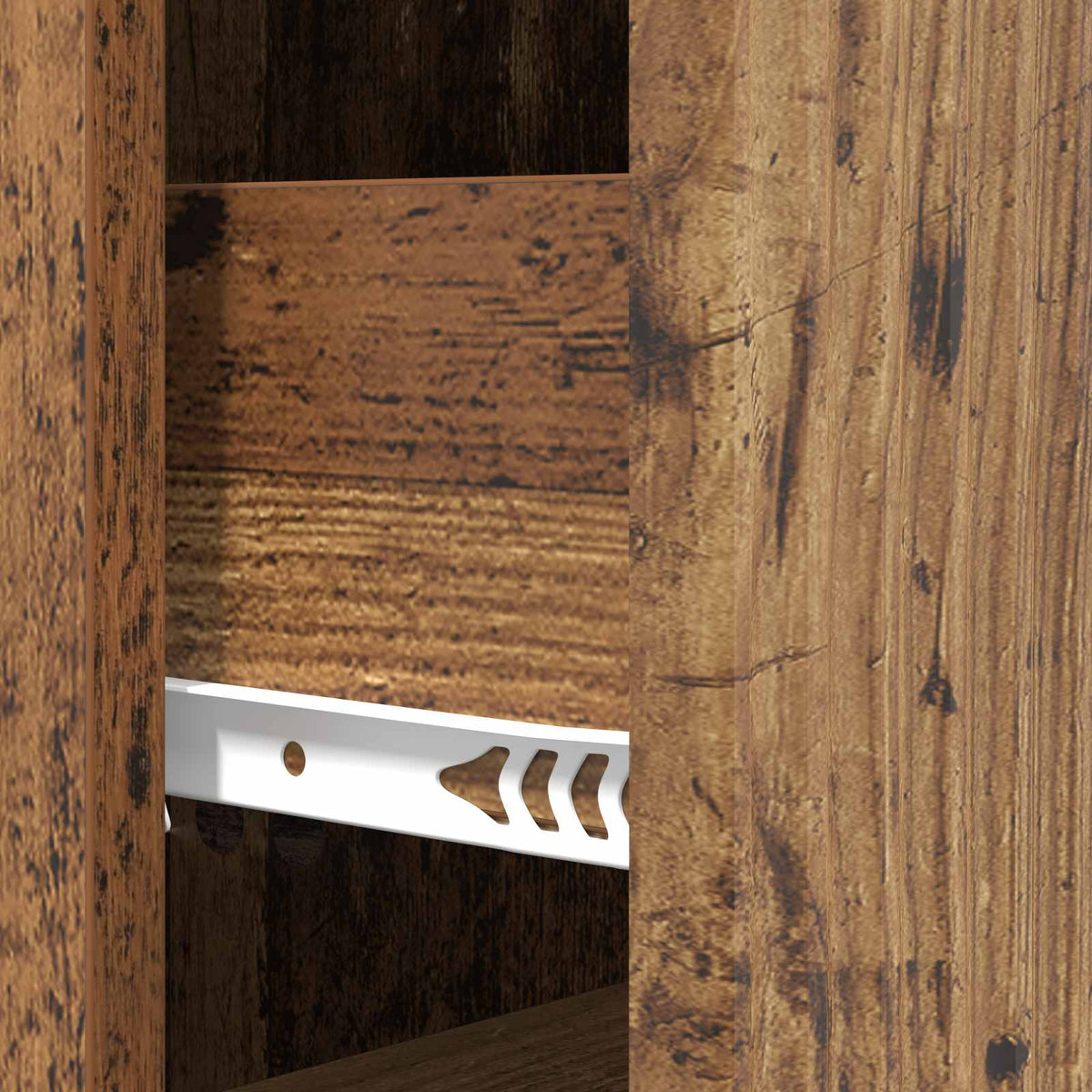 Schubladenschrank 33 x 34,5 x 87 cm Holzwerkstoff Altholz