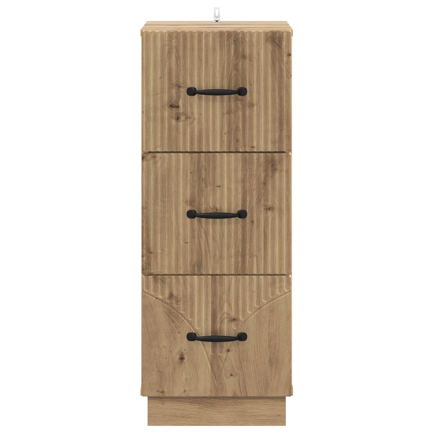 Schubladenschrank 33 x 34,5 x 87 cm Holzwerkstoff Artisan-Eiche