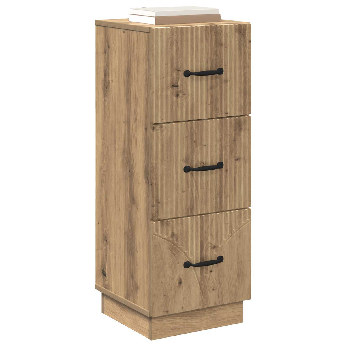 Schubladenschrank 33 x 34,5 x 87 cm Holzwerkstoff Artisan-Eiche
